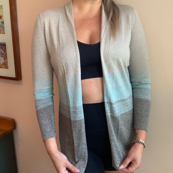NWT Windsmoor Metallic Sparkly Cardigan Size Small - Picture 6 of 12